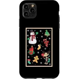 Hülle für iPhone 11 Pro Max Frohe Weihnachten Pyjama Urlaub Winter Urlaub Xmas PJS