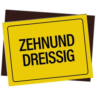 trendaffe - Kühlschrankmagnet mit Spruch: Zehnunddreißig