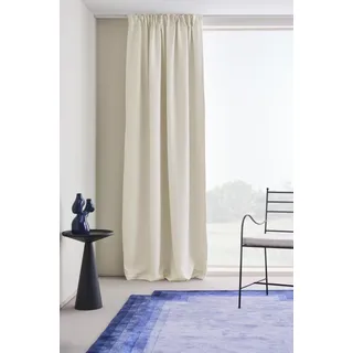 JOTEX Shadow Verdunkelungsvorhang mit Multifunktionsband (1er-Pack), Off-White Cremefarben Gardine, 140 x 250 cm