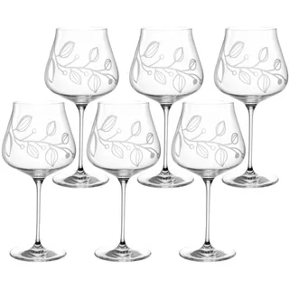 LEONARDO Rotweinglas »BOCCIO«, (Set, 6 tlg.), 770 ml, 6-teilig, farblos