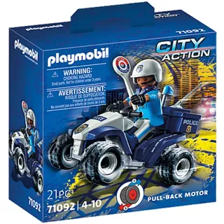 Playmobil City Action Polizei-Speed Quad mit Rückzugsmotor 71092