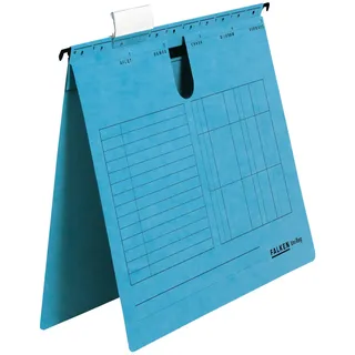 Falken 25x Hängehefter Recycling DIN A4 kaufmännische Heftung blau | Made in Germany Blauer Engel ideal für Büro und der Behörde