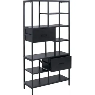 MCW Regal P11 Industrial MDF Metall Melamin 150x81x33cm Schwarz