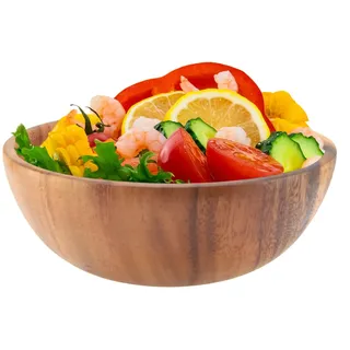 Natürliche Holz Schalen, Akazienholz Japanische Reisschalen, Handgefertigte Rund Obstschale Schüssel, Wooden Bowl, für Küche zur Aufbewahrung von Dips, Soßen, Nüsse, Vorspeisen, Desserts(20*7cm)
