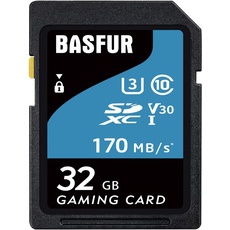 Basfur SD-Speicherkarte 32 GB, geeignet für Handys, Computer, Drohnen und andere Android-Geräte, Übertragung mit hoher Geschwindigkeit 170 MB/s, A2 U3 V30