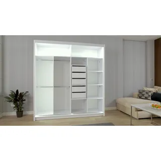 Schränke Holz Garderobe Möbel Design Schlafzimmer Kleiderschrank Holz Schrank - Weiß