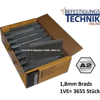 Bostitch FN1540SS 1,8x64mm Stauchkopf Nägel Brads rostfrei für N62FNSP-E N60 62 BR-11 3,655M