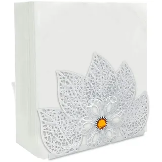WUBAYI Tischserviettenhalter - Serviettenhalter aus Edelstahl - Küchenserviettenhalter - Papierserviettenhalter für Küchentisch, Café, Restaurant, Innen- und Außenbereich, Diamantblätter