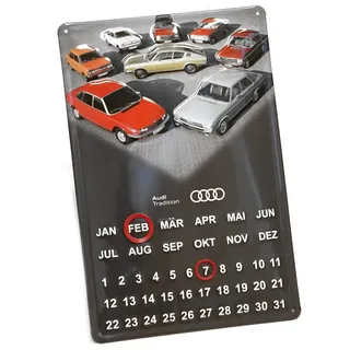 Audi A8-8998 Dauerkalender Kalender Ganzjahreskalender Stahlblech 3D-Prägung Oldtimer Youngtimer