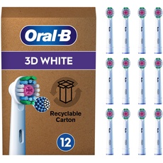 Bild Oral-B Pro 3DWhite 12 Stück, aufhellende Zahnreinigung, X-Borsten, Original Zahnbürstenaufsatz für Oral-B Zahnbürsten, briefkastenfähige Verpackung