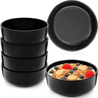 Sänger Schalen SET Madeira - 6 teilig aus Steingut , Schwarz , Keramik , kratzfest , Geschirr, Schalen & Schüsseln, Dessertschalen