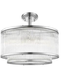ZUMALINE Hängeleuchte 14x E14 schwarz verchromt NIRA MD3523-14L-EBCN - Silber