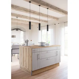 kochstation Küchenzeile Pantryküche 150 cm grau