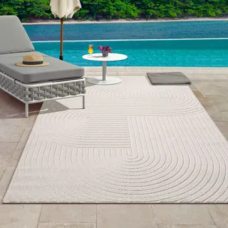The CarPET Teppich »Santo Plus« rechteckig 5 mm Höhe Plus moderner robuster In und Outdoor Teppich the carpet B : cm 1 Stk.