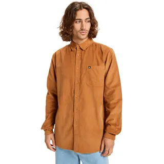 QUIKSILVER Smoke Trail Cord Langarmhemd - almond, - L