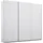 Schwebetürenschrank OTELI 203 x 229 x 62 cm Weiß