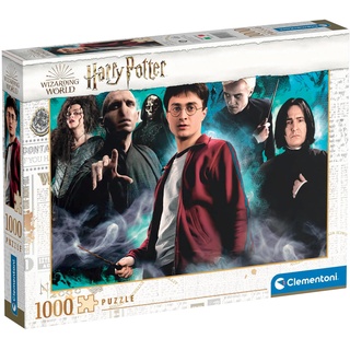 Clementoni 39586 Harry Potter – Puzzle 1000 Teile ab 9 Jahren, buntes Erwachsenenpuzzle mit kräftigen Farben, Geschicklichkeitsspiel für die ganze Familie, schöne Geschenkidee