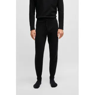 Boss Pyjamahose Waffle Schwarz M