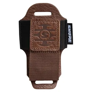 Shure Bodypack-Pbn-L Tasche aus Leder/Nylon Braun
