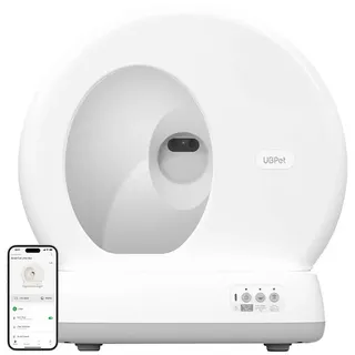 Ubpet Intelligente Selbstreinigende Katzentoilette Mit Kamera C10 Pro - White
