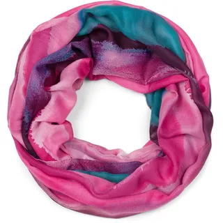 Stylebreaker "Bunter Loop Aquarell Farbverlauf Streifen", 1 Stk., himbeer, petrol),