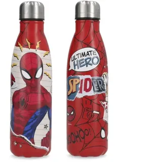 H&H Thermo Flasche Spiderman Hero Disney 18/10 Edelstahl, Dekoriert, 500 ml