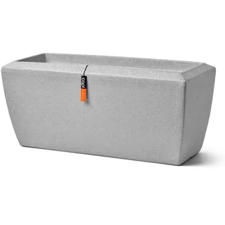 Capi Europe Capi Pflanzgefäß Rechteckig Granite 60 cm x 35 cm x 40 cm Hellgrau