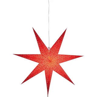 Best Season Papierstern "Dot" ca. 70 cm Ø, incl. Kabel, Farbe rot, 231-24 - Rot