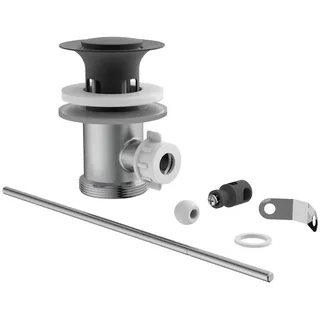 Xora Excentergarnitur , Schwarz, Chromfarben , Metall , Badezimmer, Waschbecken & Armaturen, Armaturen