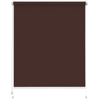 Rettika Sichtschutz Rollo ohne Bohren - Palisander, Breite: 70cm, Höhe 120 - Rollos für Fenster ohne Bohren, Fenster rollos für innen, Jalousien zum Klemmen, Klemmrollo