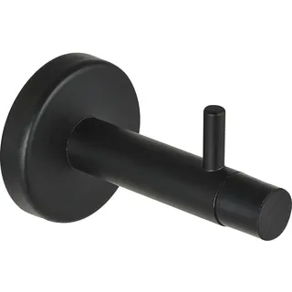 Technik Team Wandtürpuffer mit Haken, Länge 82 mm, Stahl schwarz matt