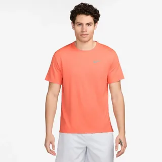 Nike Herren T-Shirt M NK DF UV Miler SS, Lt Wild MANGO/REFLECTIVE Silv L
