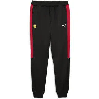 Puma Sporthose "Scuderia Ferrari MT7 Jogginghose Herren", Damen, Gr. L, Normalgrößen, schwarz, Obermaterial: 33% Baumwolle, 67% Polyester; Rippe: 7% Elasthan, 93% Polyester; Seitentasche – Oben: 100% Baumwolle, unifarben, regular fit, Hosen Sporthose