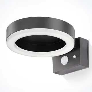 esotec Solar Sensor-Wandleuchte für außen Diana schwarz metall outdoor 102598 - esotec