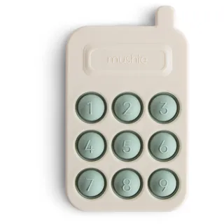 Mushie Telefon Pressspielzeug für Kinder & Erwachsene, Sensorisches Spielzeug, Konzentration & Aufmerksamkeit, Sichere & Hochwertige für Kleinkinder Kinder Jungs & Mädchen (Cambridge Blau)