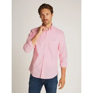 Tommy Hilfiger Flex Solid Regular Fit Langarmhemd Classic Pink XL