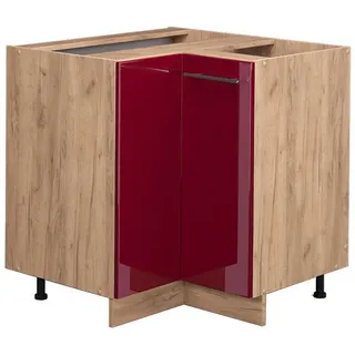 Vicco Eckunterschrank Fame-Line 80,5 x 82 x 51,6 cm Rot