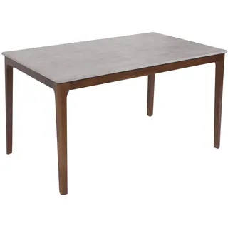 MCW Esszimmertisch 135 x 76 x 80 cm grau/braun
