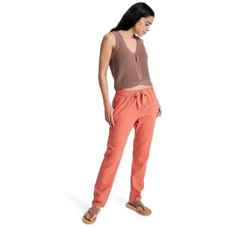 Cargohose ROXY "On The Seashore", Damen, Gr. XS, apricot brandy, Obermaterial:55% Leinen, 45% Viskose;, Hosen Cargohose