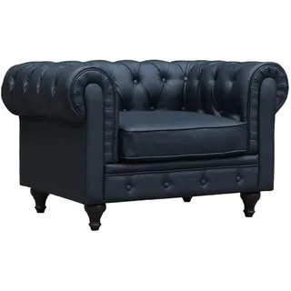 Habitat Garten Sessel aliza Schwarz , Textil , 82x70x111 cm , Wohnzimmer, Sessel, Chesterfield-Sessel