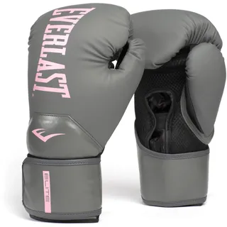 EVERLAST Elite 2 Box-Trainingshandschuhe, Grau/Rosa, 283,5 g