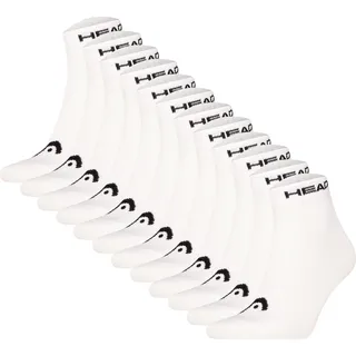 Head Socken Elements All Sport Quarter 12P 39-42 Braun/Weiß