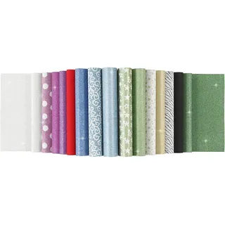 Creativ Company Creativ Company, Bastelpapier, Glitzer 150 g/m2, 30 x)