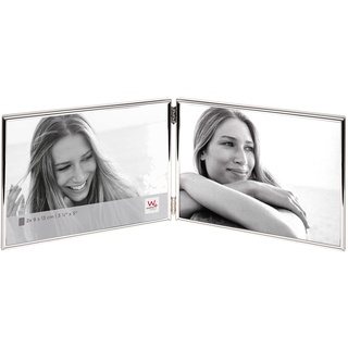 walther design Bilderrahmen silber 2X 9x13 cm Chloe Portraitrahmen WD219VS