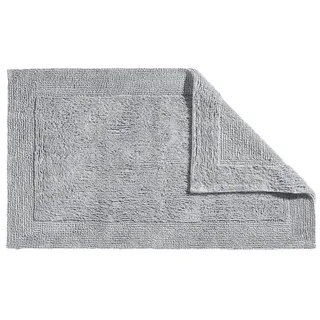 Erwin Müller Badematte, Badteppich Uni Serie Stuttgart hellgrau Größe 70x120 cm - extra dick, hohe Saugfähigkeit, 100% Baumwolle