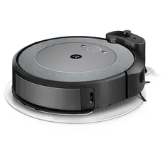 iRobot Roomba Combo i5 (i5172) Saug- und Wischroboter, WLAN-fähig, intelligente Navigation, 2 Gummibürsten für alle Böden, Reinigung nach Raum, Kompatibel mit Sprachassistenten, Farbe: Cool