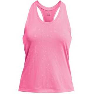 Under Armour Damen UA Launch Splatter Singlet Lauftop, leichtes atmungsaktives Sport Tank Top, schnelltrocknendes Damen Sporttop mit reflektierenden Details