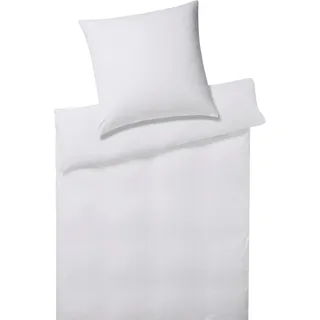 Solid Stripe weiß 135 x 200 cm + 80 x 80 cm