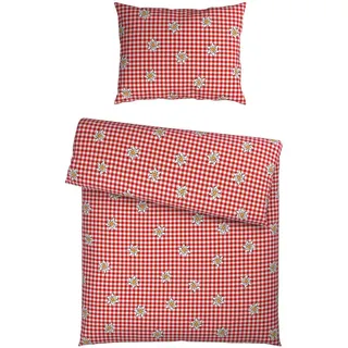 Esposa Bettwäsche , Rot, Weiß , Textil , Abstraktes , 140x200 cm , pflegeleicht, atmungsaktiv, schadstoffgeprüft , Heimtextilien, Bettwäsche & Leintücher, Bettwäsche, Satin-Bettwäsche