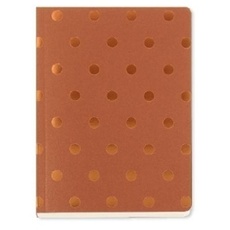 Shimmer Midi Polka Copper A6 Notebook